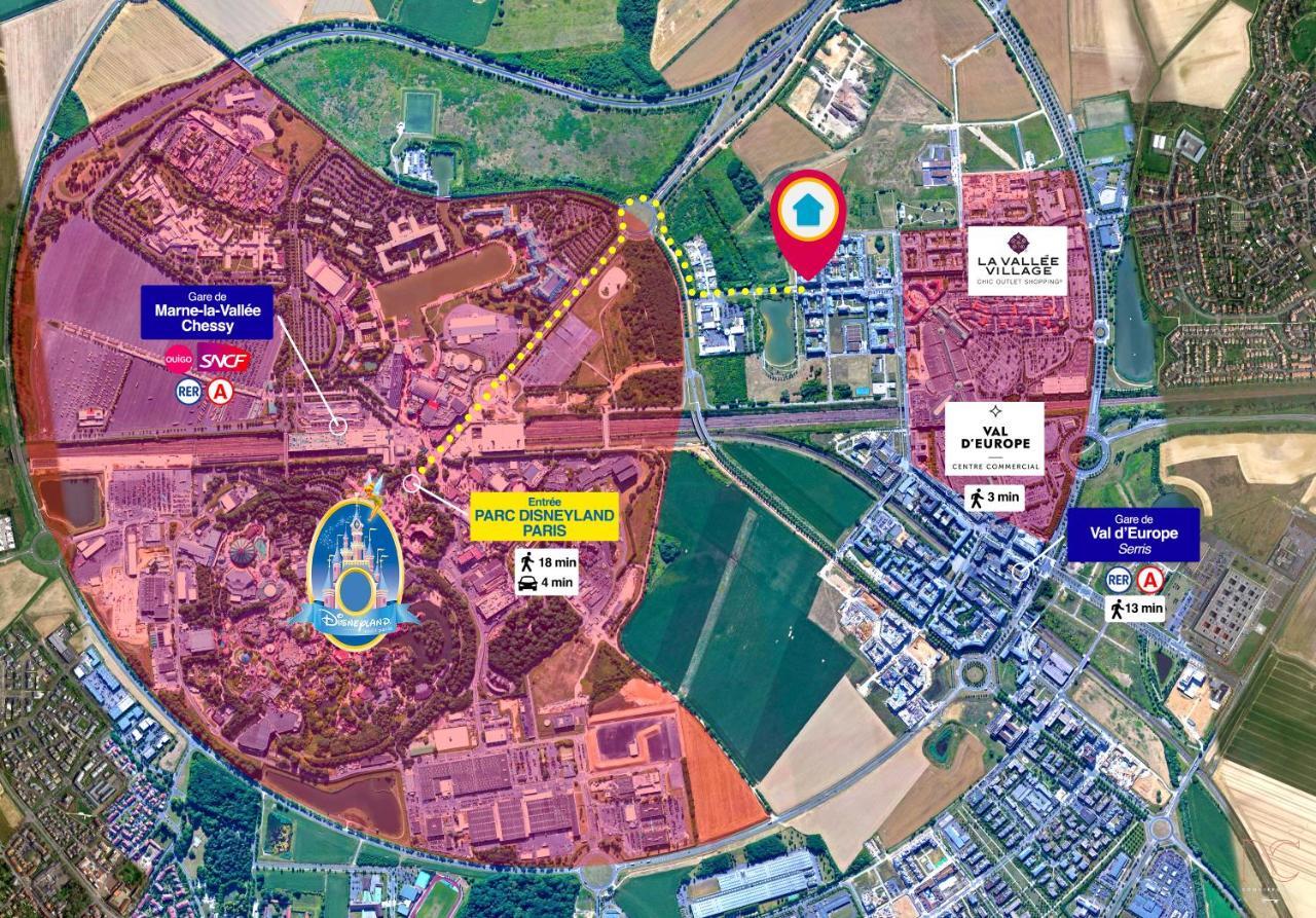 Disneyland-Paris, Studio 2 Pers, Wifi Serris Exterior photo